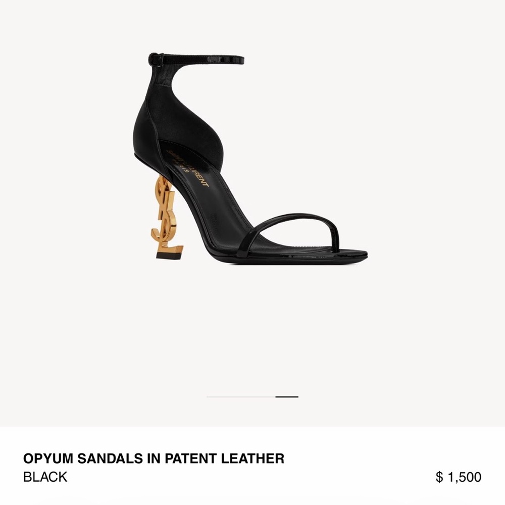 Saint Laurent Black Patent Leather Opyum Heels